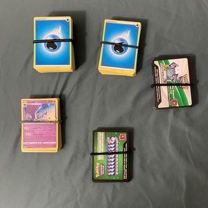 I am selling Pokémon Energey cards, code cards, and holographic Pokémon cards